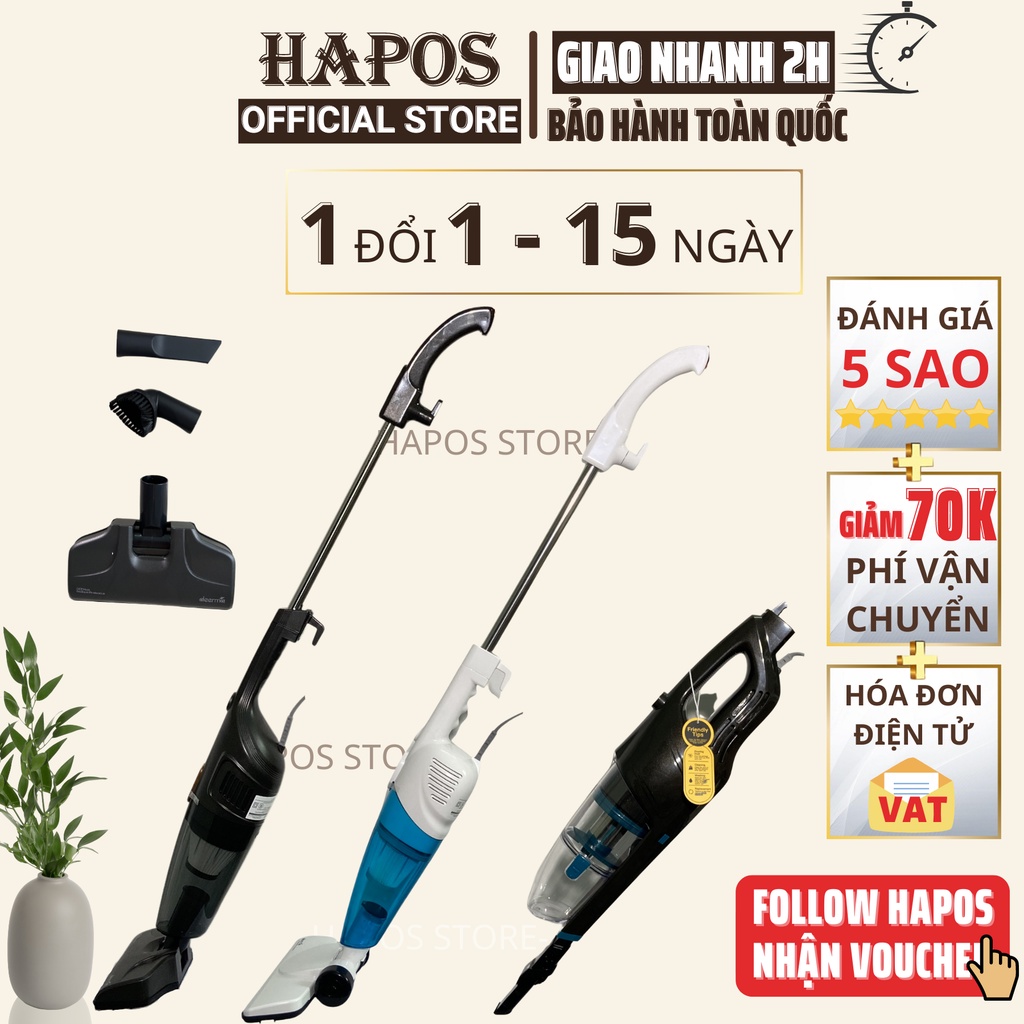 Máy hút bụi mini cầm tay Deerma thông minh Vacuum Cleaner DX115C DX118C DX900 - HAPOS phân phối