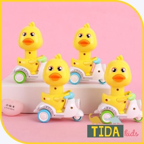 Đồ Chơi Xe Máy Nhấn Chạy Đà ⚡ HOT TREND ⚡ Xe Vịt Vàng Mini Giá Tốt, Đồ Chơi Thông Minh TiDa Kids Shop