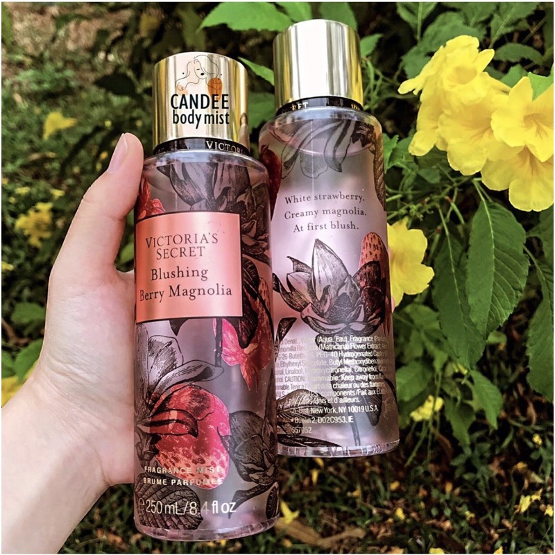 Victoria Secret Blushing Berry Magnolia Perfume Body Mist Xịt Thơm