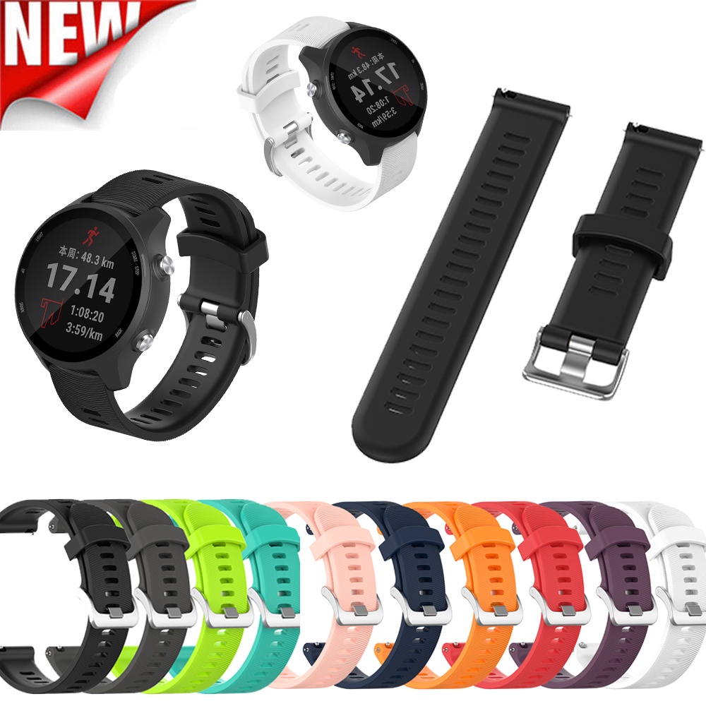 Dây Đeo Thể Thao Bằng Silicone Dành Cho Garmin Forerunner 245M/245/645/Vivo Vivoactive3/Vivomove HR