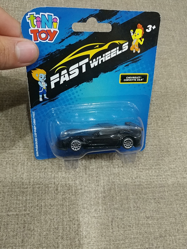 Đồ Chơi Xe Tốc Độ FastWheels 3 Inch - 342000S - Chevrolet Corvette C6.R - Màu Đen