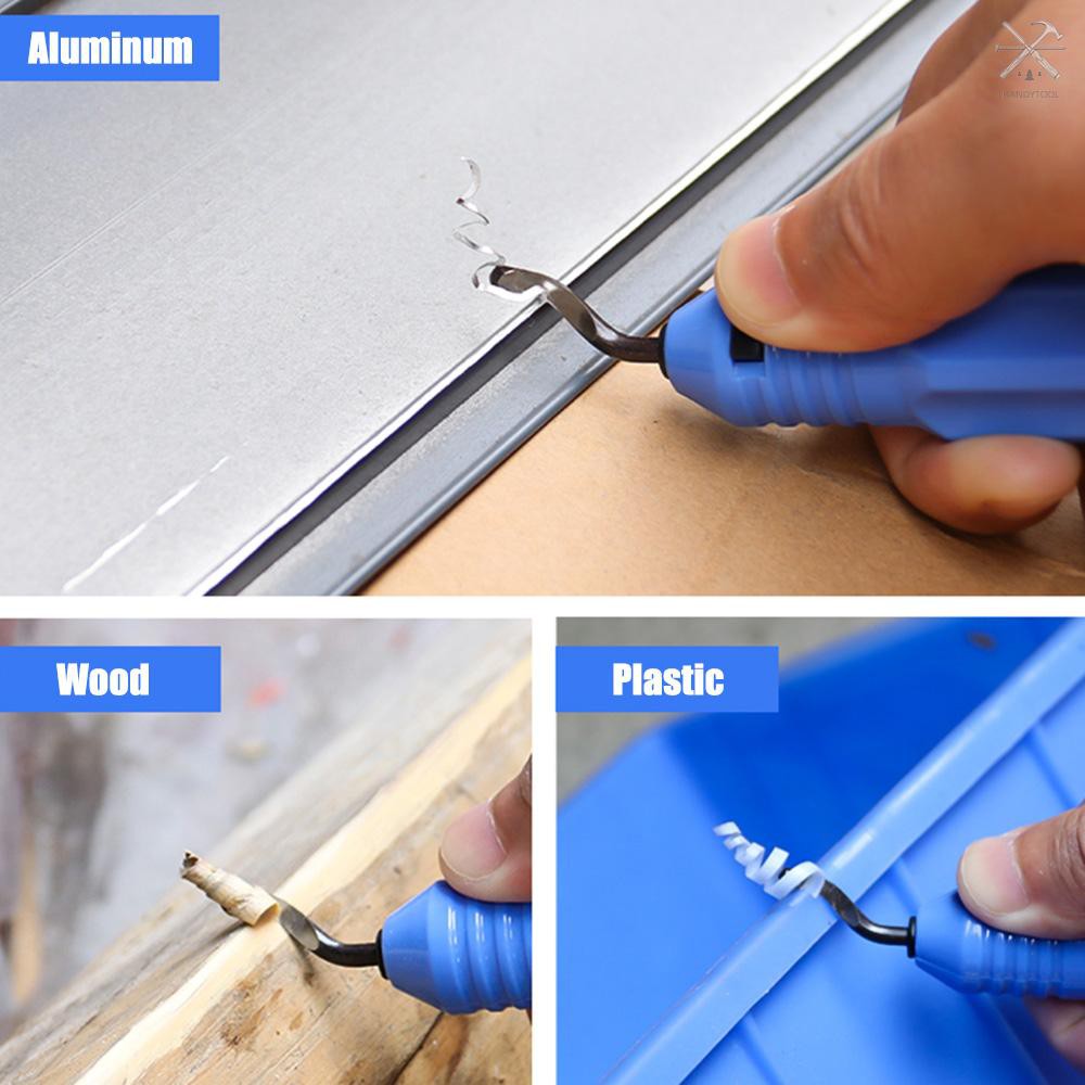 »Metal Deburring Tool Kit Deburring Cutters Set Burr Remover Hand Tool for Wood Plastic Aluminum Copper and Steel