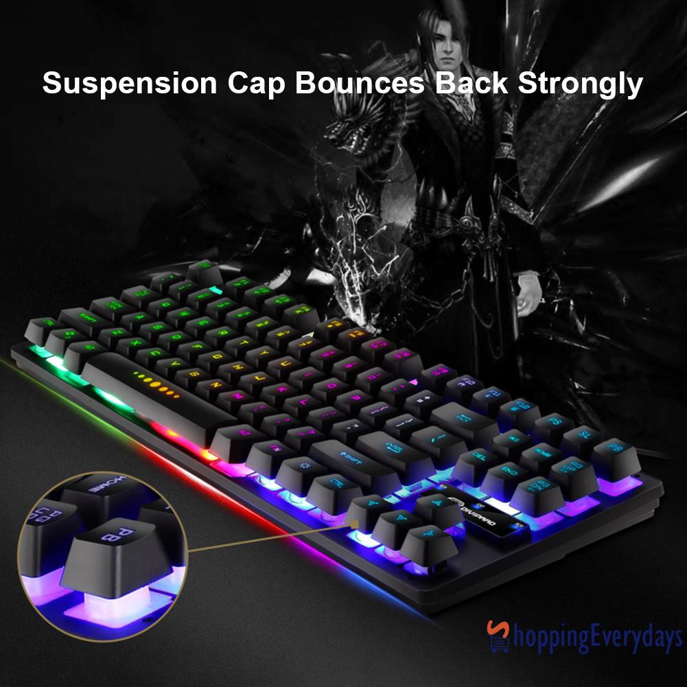 Bàn Phím Đèn Led 87 Phím Sev Gk-10 Rgb Cho Máy Tính