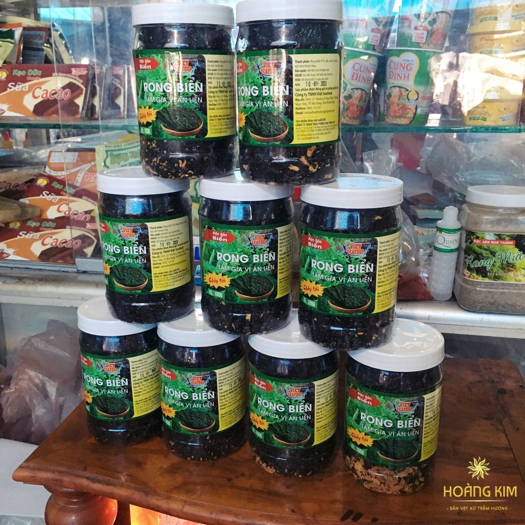 Rong biển cháy tỏi hộp 100g - Hàng Công ty Việt Seafood