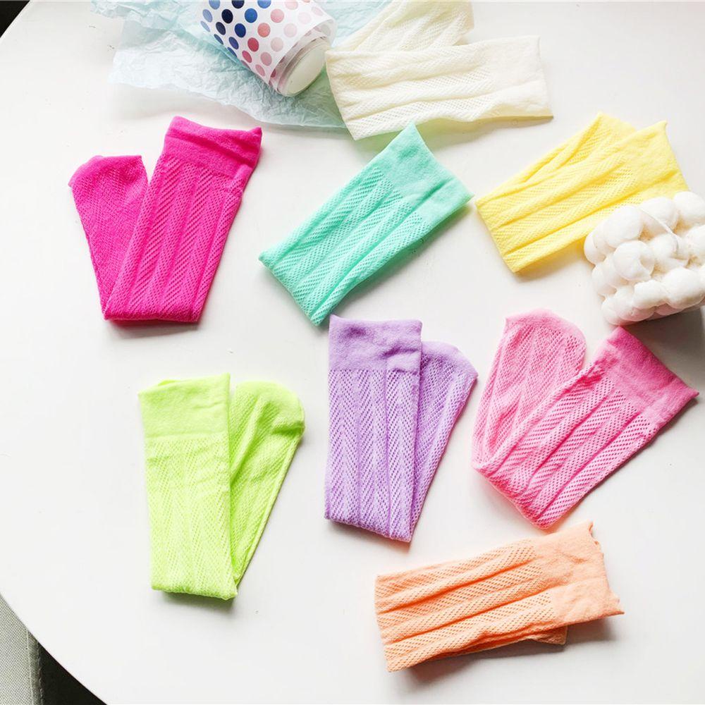 Vớ Lưới Mỏng Co Giãn Mềm Mại Thoải Mái Màu Kẹo Cho Nữ