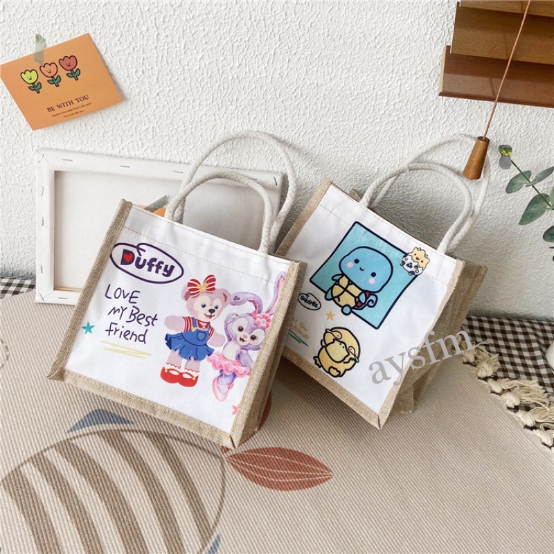 Túi cói kích thước nhỏ xinh xắn