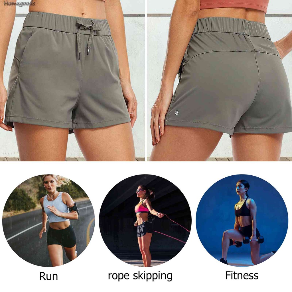 [HOMEG-PRO] Quần Đùi Thể Thao Chạy Bộ / Tập Gym / Yoga Có Túi S-XXL [homegoods.vn]