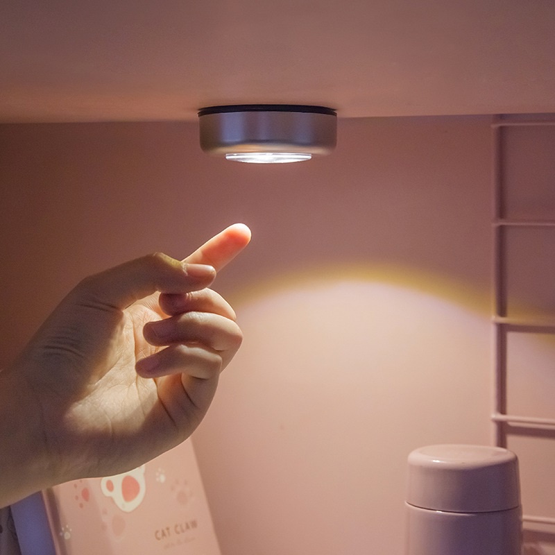 Đèn Led 3 Bóng Mini Thông Minh Dán Tường, Tủ Quần Áo, Cầu Thang