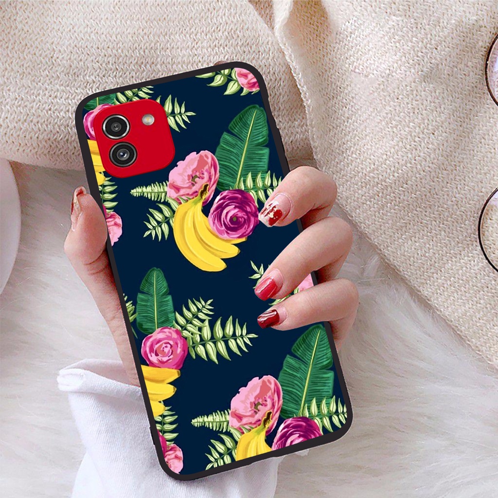 Ốp lưng Samsung Galaxy A03 viền dẻo TPU BST Hoạ Tiết Hoa