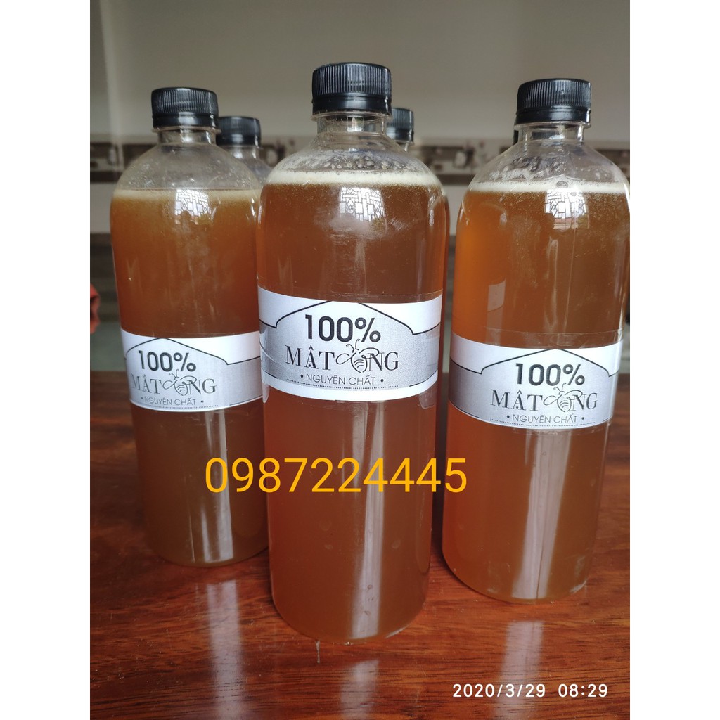 MẬT ONG RỪNG NGUYÊN CHẤT 1 LÍT (RỪNG QUỐC GI)IA KONKAKING GIA LAI)