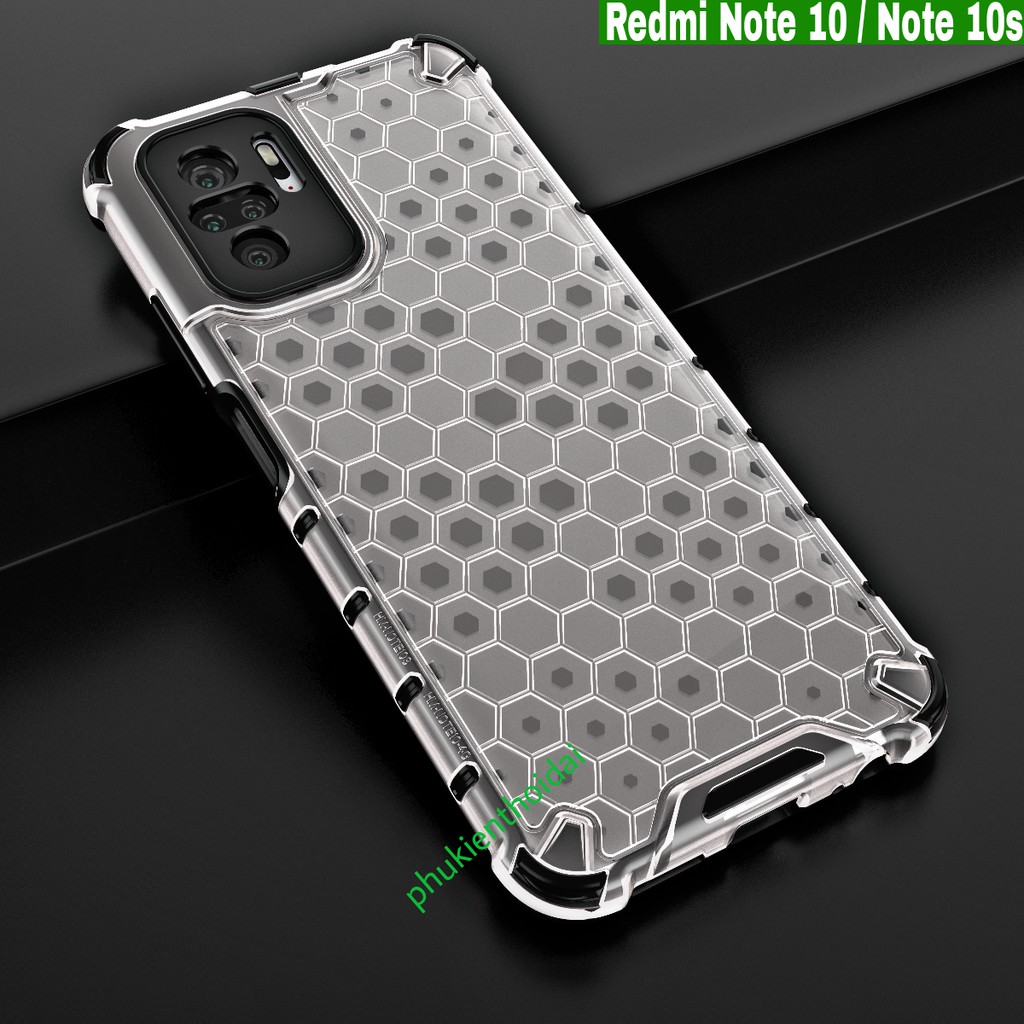 Ốp lưng Redmi Note 9s / Note 9 Pro / Note 10 / Note 10 Pro / Note 12 Pro 5G chống sốc vân tổ Ong kiểu dáng UAG cao cấp