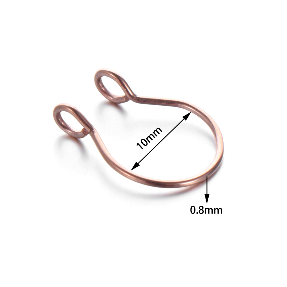 Set 5 Khuyên Mũi Inox Đường Kính 8mm Thời Trang Cho Nữ