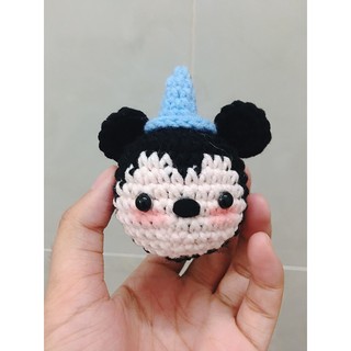 Móc khoá chuột Mickey handmade bằng len