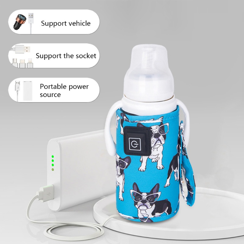 Máy Hâm Nóng Bình Sữa Cho Bé Sạc USB Tiện Dụng