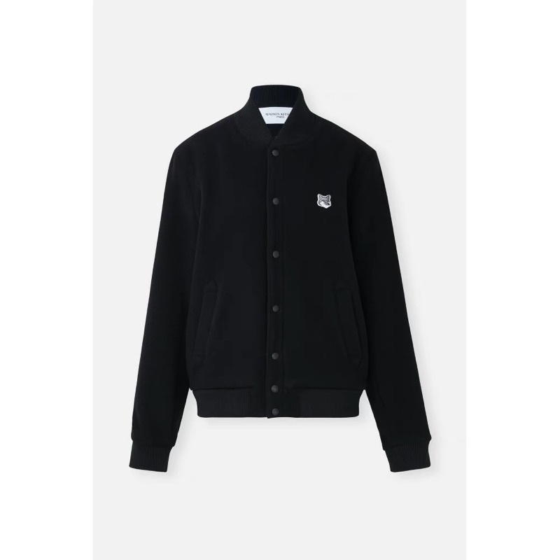 Áo khoác varsity bomber Maison Kitsuné giống Jennie BLACKPINK