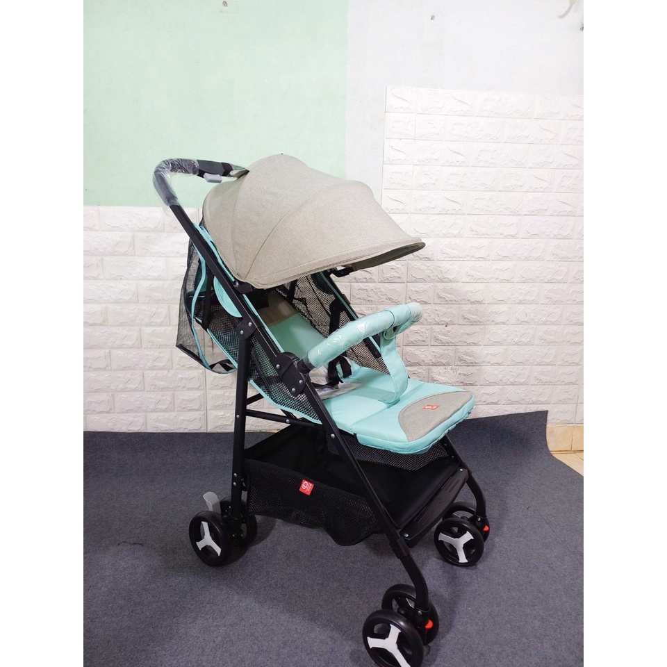 XE ĐẨY cho bé GẤP GỌN, 2 PHANH AN TOÀN, 3 TƯ THẾ