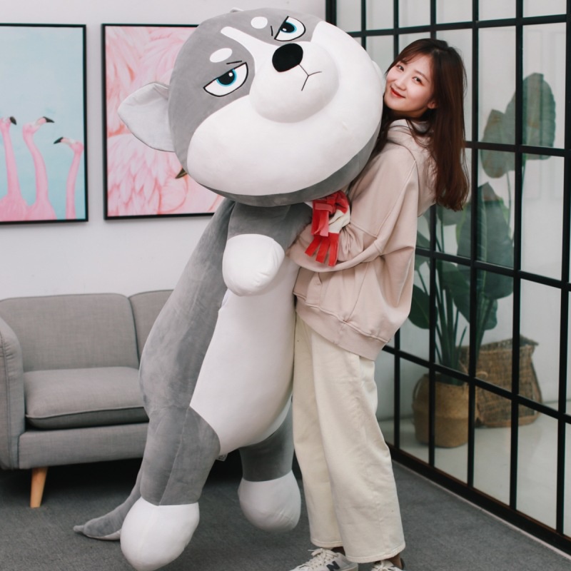 Gấu bông cho bé ôm ngủ TINA chó husky nhồi bông đáng yêu