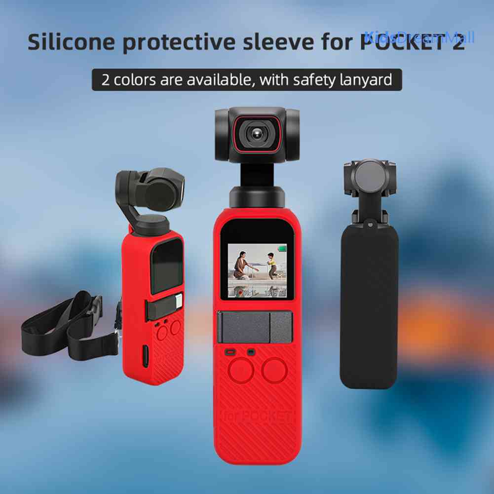 Vỏ Bảo Vệ Bằng Silicon + Dây Đeo Cổ Cho DJI Pocket 2