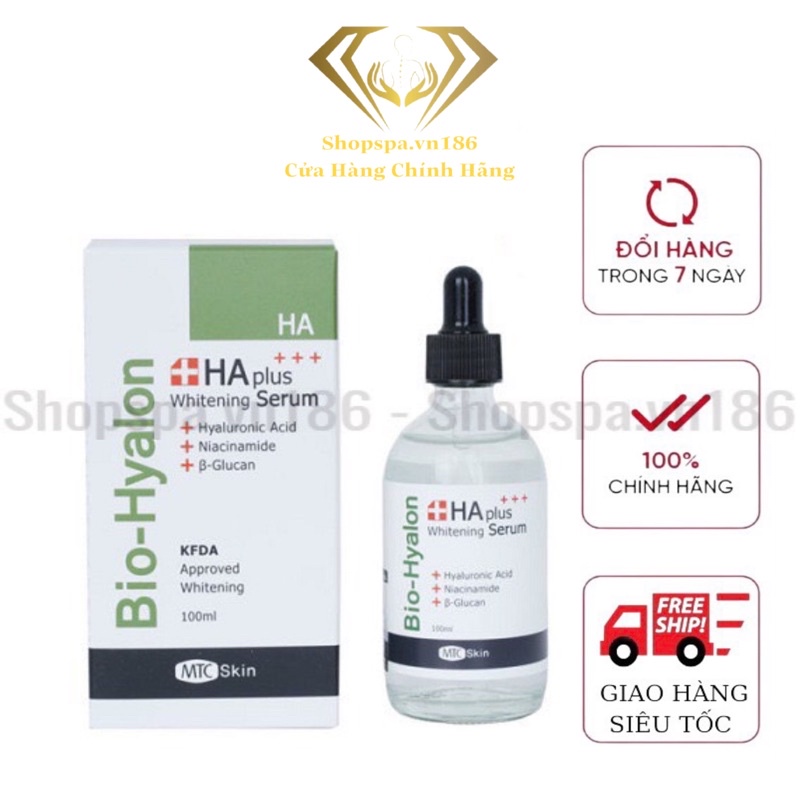  HA PLUS Whitening SERUM (Bio-Hyalon) - SERUM CẤP ẨM, TRẮNG SÁNG DA