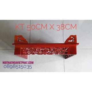 Bàn thờ treo tường hoa sen ngang 50cm