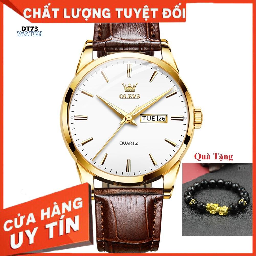 [HÀNG CHÍNH HÃNG]Đồng hồ nam OLEVS Nhật Bản,Chống nước,Chống Xước,Đồng hồ chạy pin,dạ quang,Dây da cao cấp,BH 12th | BigBuy360 - bigbuy360.vn