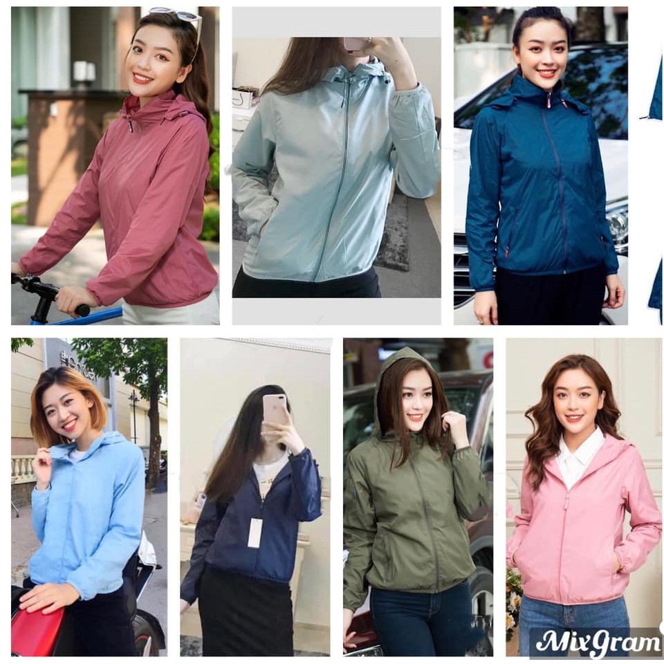 Áo Khoác Gió Nữ ❤️ Áo gió 2 lớp túi cuộn tiện dụng chống gió, nước , bụi | BigBuy360 - bigbuy360.vn
