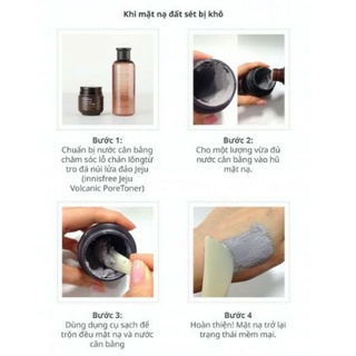 Mặt nạ đất set Innisfree super volcanic pore clay mask 2x 100ml