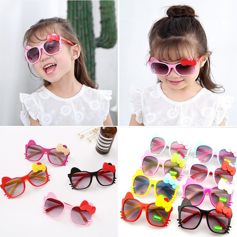 Kính mát chống UV kiểu dáng dễ thương cho bé