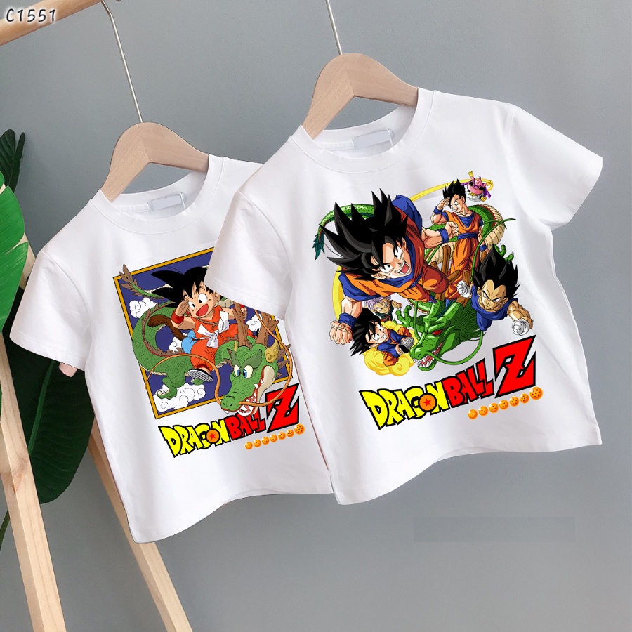 Áo 7 viên ngọc rồng vegeta songoku cộc tay cho bé trai cực chất