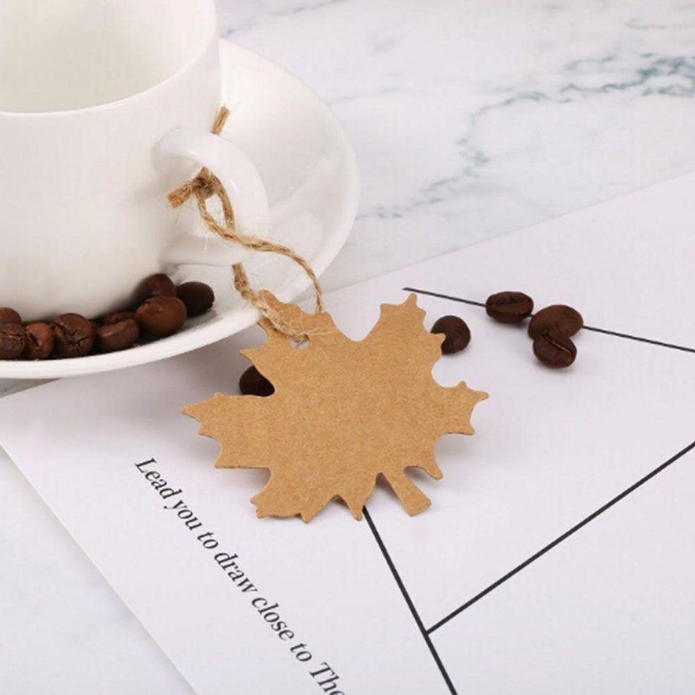 Set 100 Thẻ Quà Tặng Hình Lá Phong Và Lá Phong Handmade