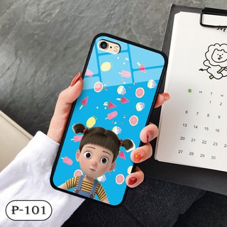 Ốp kính in hình cute Iphone 6 Plus