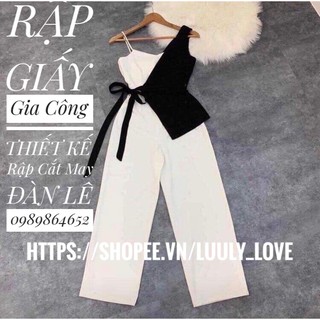 Rập giấyBB37_rập giấy cắt may bộ sang chảnh bé gái
