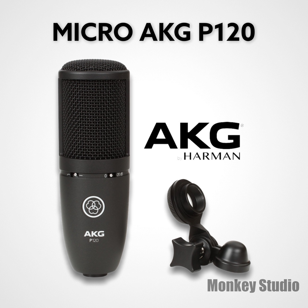 Bộ Combo Mic Thu Âm Hát Livestream Soundcard XOX K10 2020 &amp; Mic AKG P120 ⚡BH 1 NĂM⚡ Thu Âm Điện Thoại Máy Tính