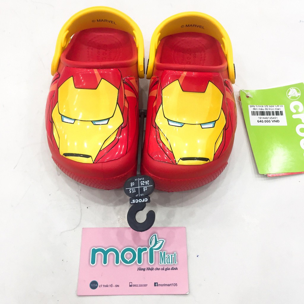 Giày Crocs Mỹ Iron Man