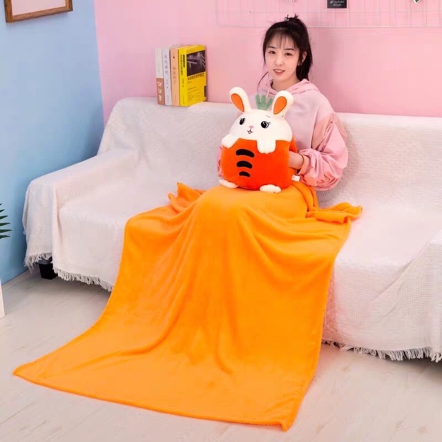 Bộ chăn và gối văn phòng hoa quả mẫu mới nhất( có ảnh chụp thật)