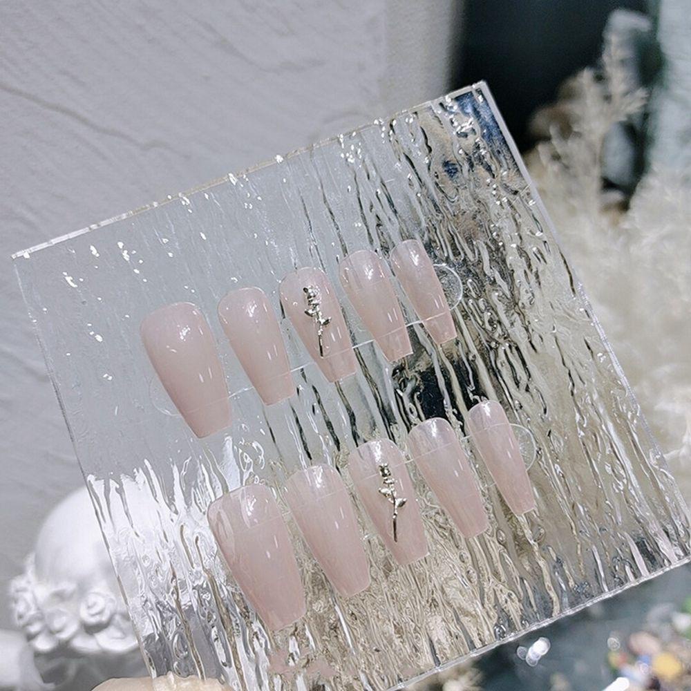 MIHAN1 Bộ 24 Móng Tay Giả Che Phủ Toàn Diện Tháo Rời Được