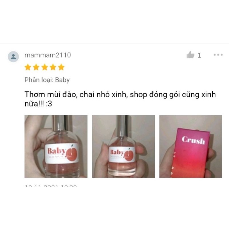 Nước hoa CRUSH 30ml ngọt dịu dàng, quyến rũ