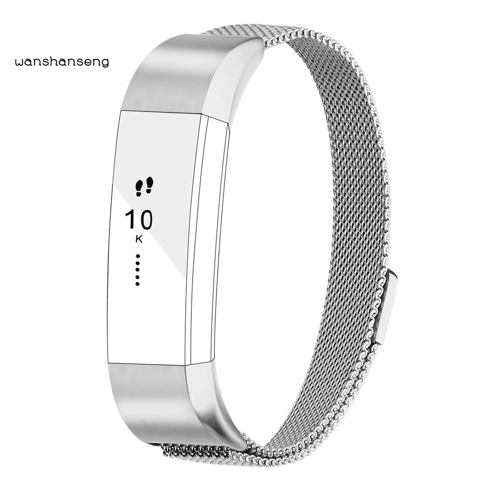 Dây Đeo Thay Thế Dạng Lưới Từ Tính Bằng Thép Không Gỉ Cho Fitbit Alta