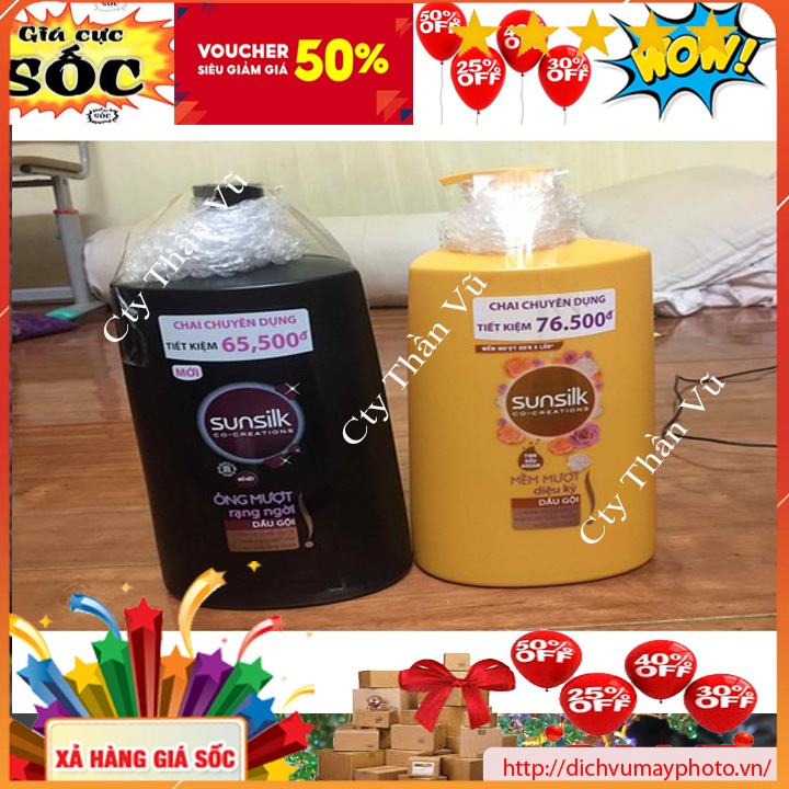 Dầu gội Sunsilk-1400gr hàng chuẩn chính hãng óng mượt tự nhiên cho mái tóc kholinhkienmayin