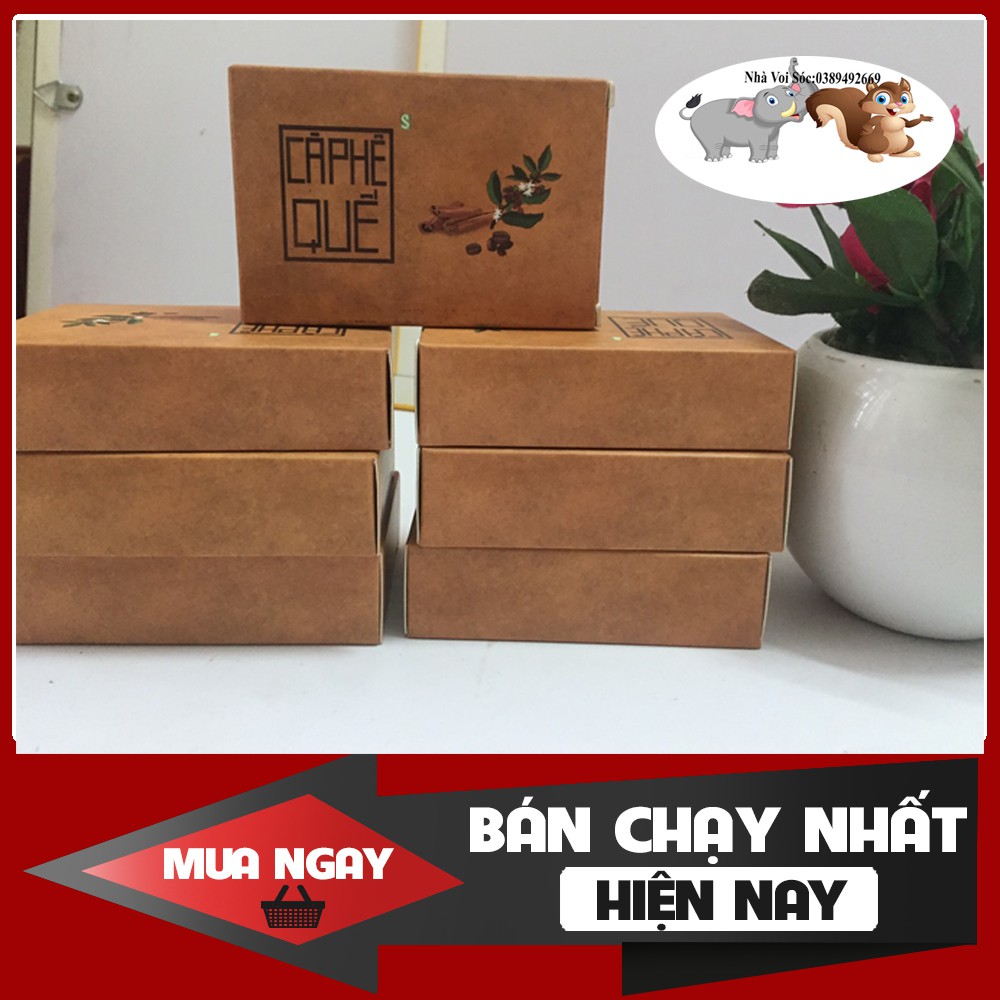 [Chính hãng] Xà Phòng Xà Bông Hương Cafe Quế Tẩy Da Chết, Làm Sạch Da, Sát Khuẩn, Giữ Ấm Cơ Thể Phòng Cảm Cúm (100gr)