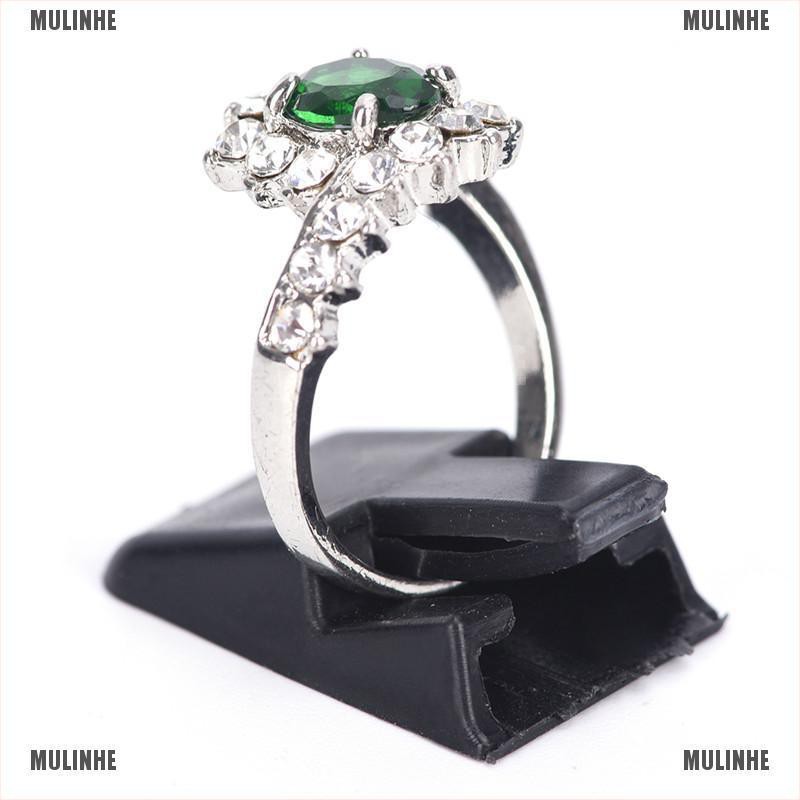 Set 10 Giá Đỡ Nhẫn Trưng Bày Bằng Nhựa Mờ Trang Trí Mới