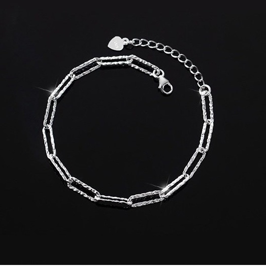 Lắc tay bạc 21 Centimeters Square Tiệm bạc 21 Centimeters