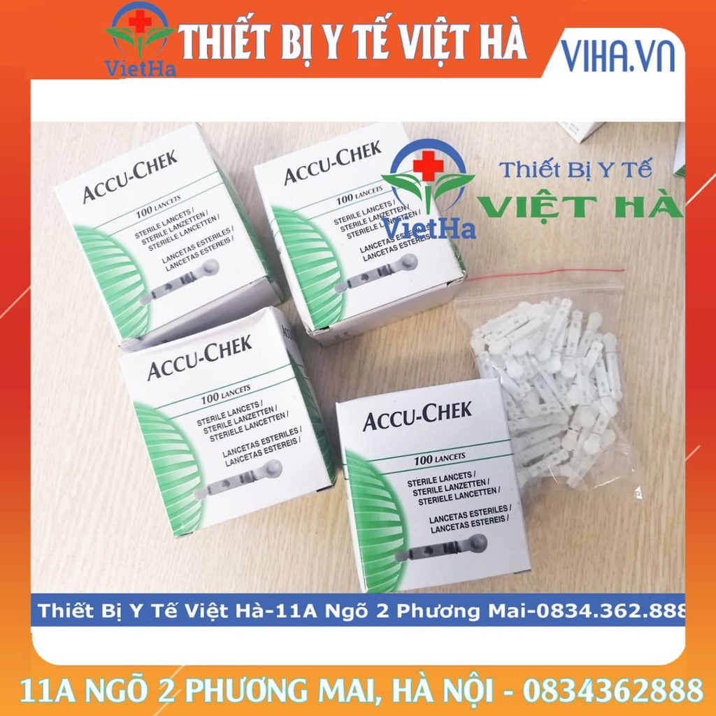 Kim lấy máu máy đo đường huyết ACCU-CHEK Hộp 100 Kim