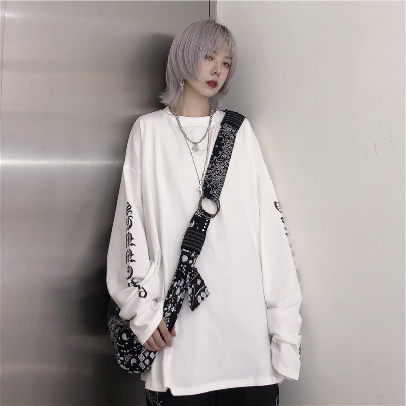 Áo thun dài tay nữ Anime Girl NEKO.SG, Áo thun Streetwear Ulzzang SWT69