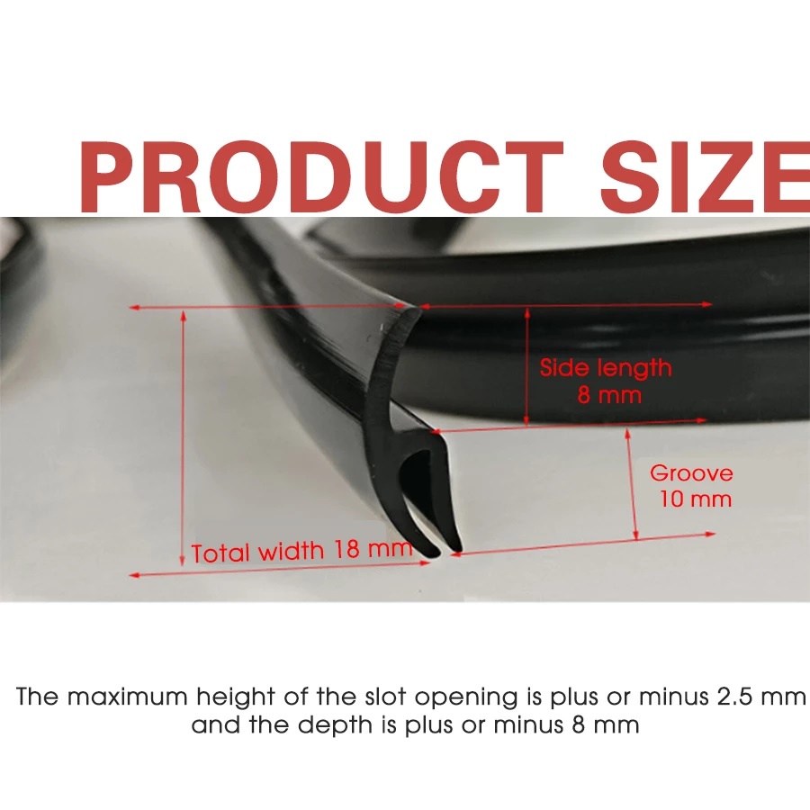 Gioăng Cao Su Chữ H Gắn Ngoài Kính Lái Xe Ô Tô