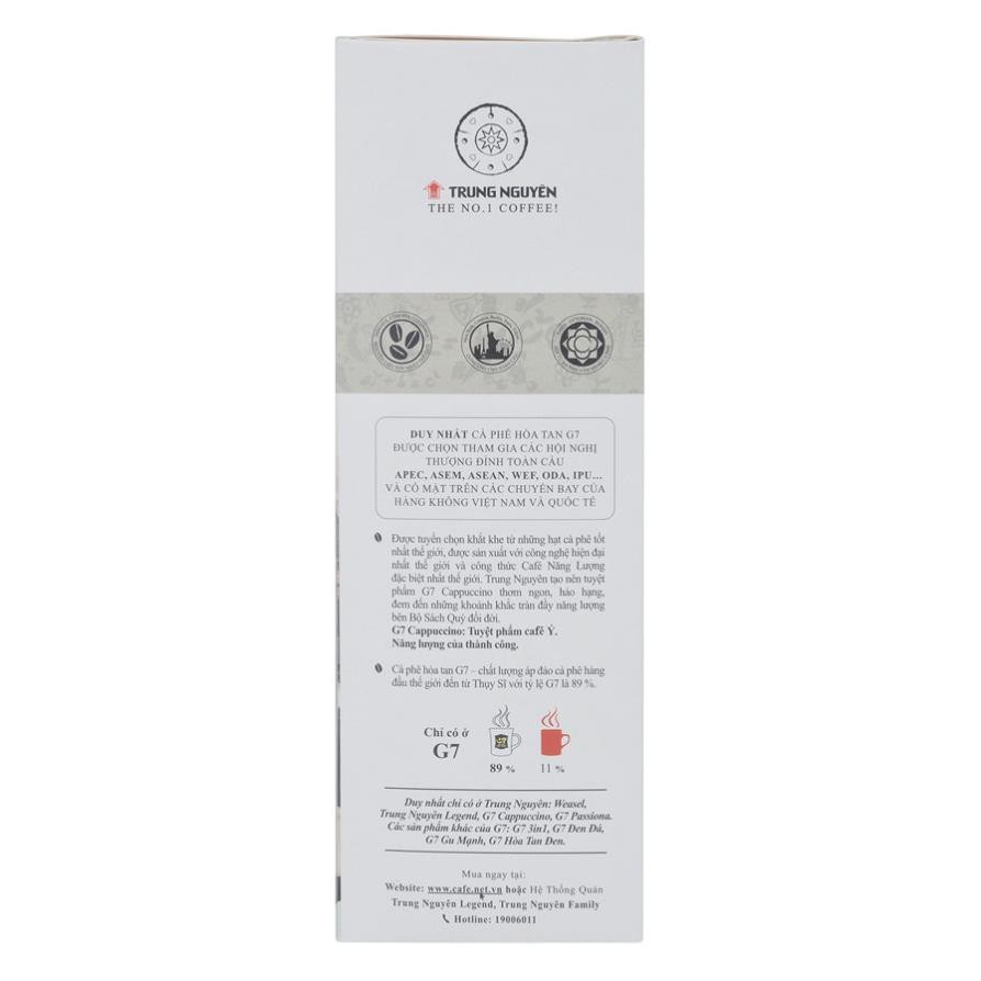 Cà phê hòa tan Trung Nguyên Cappuccino Mocha - Capuchino Hazelnut - Cappuchino Dừa Coconut ANHND10