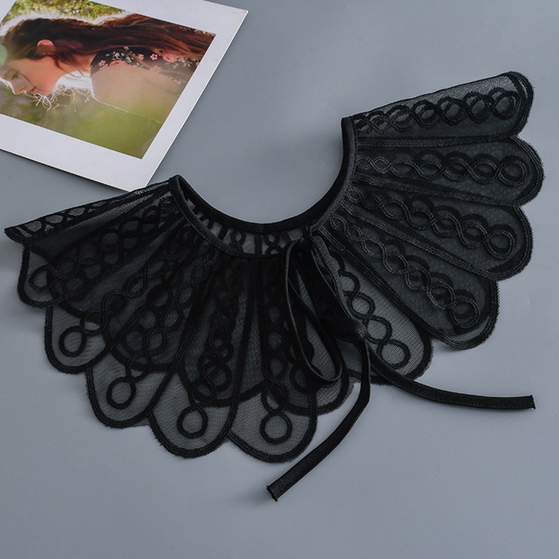 Vỏ Bọc Cổ Áo Dạng Lưới Xoắn Ốc Có Thể Tháo Rời Cho Nữ