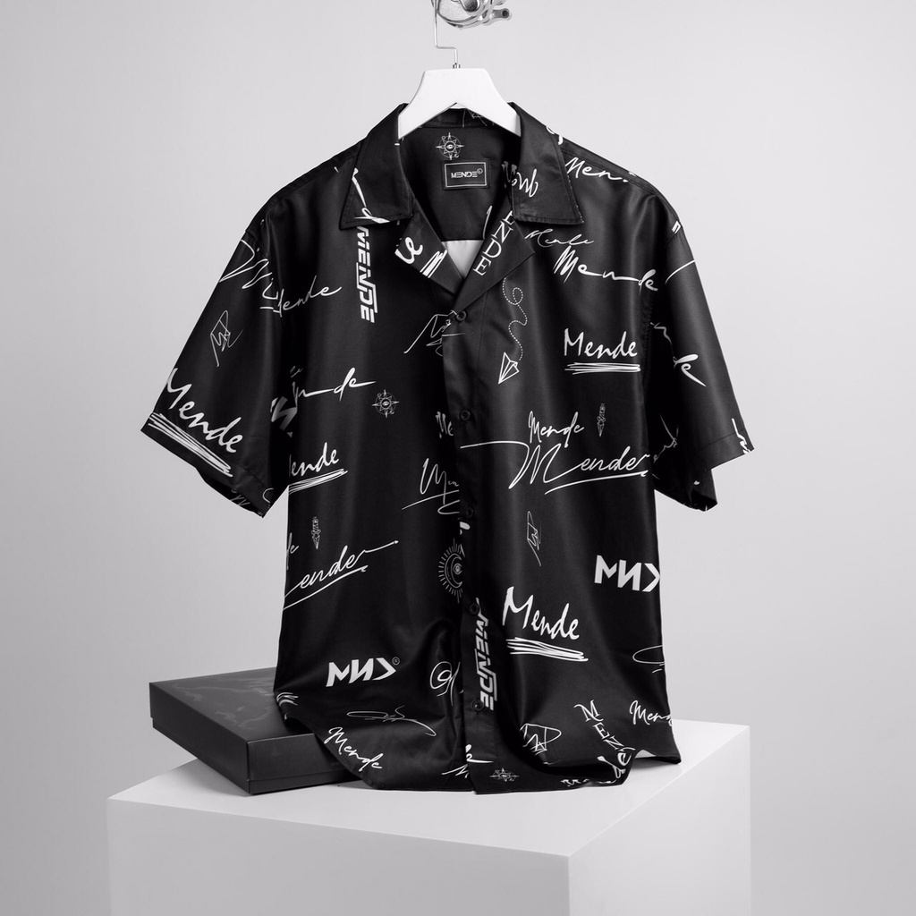 Áo Sơ Mi Cộc Tay Họa Tiết Chữ / Áo Sơ Mi Unisex Nam Nữ Form Rộng / Ảnh thật | BigBuy360 - bigbuy360.vn