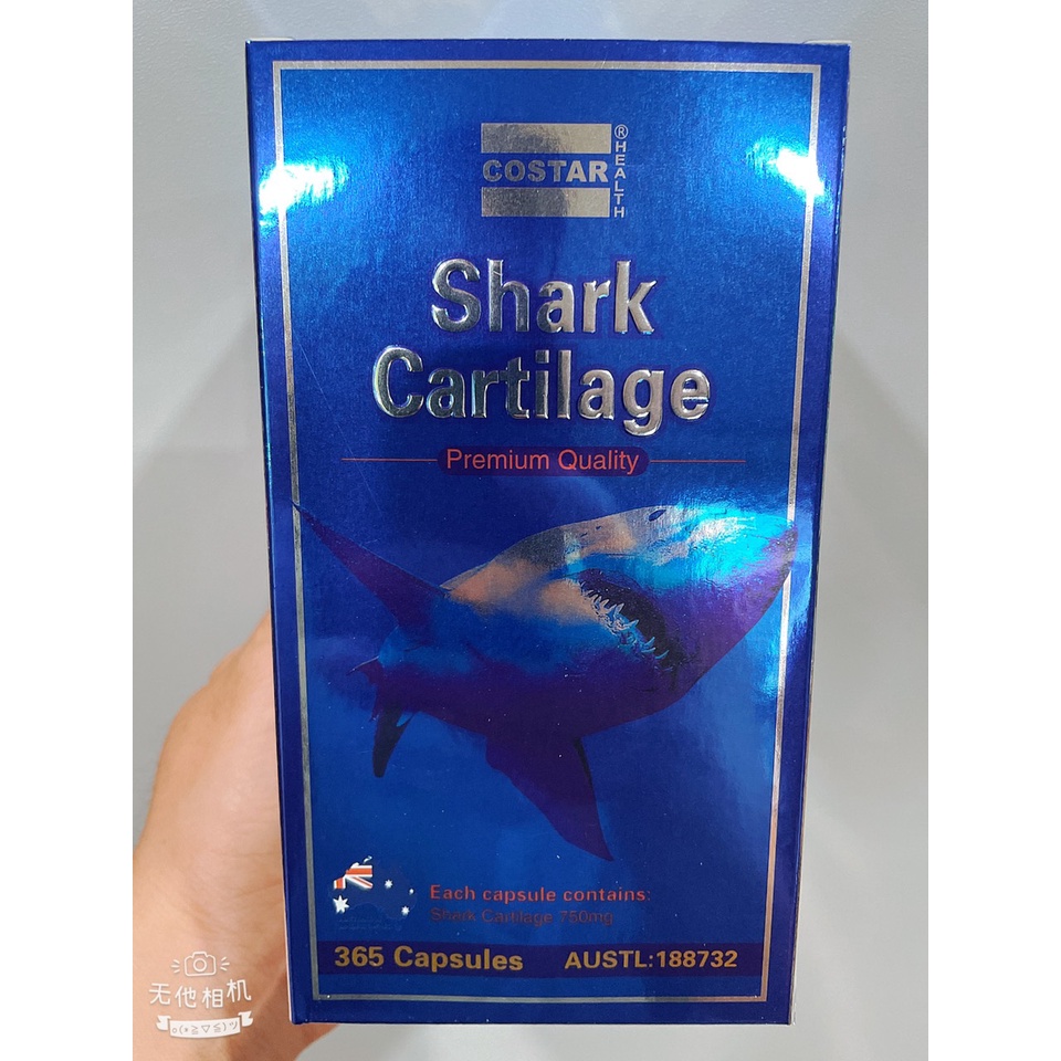 Viên uống hỗ trợ xương khớp Sụn Vi Cá Mập 750mg, Shark Cartilage Costar , hàng Úc