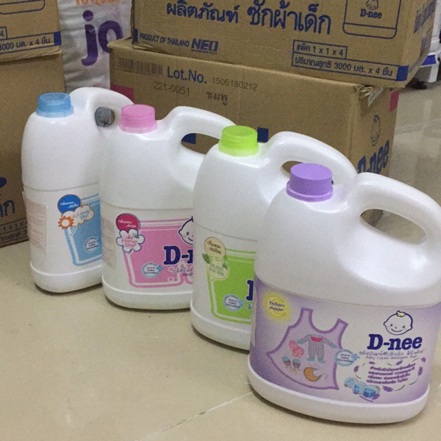 Nước giặt nhãn hiệu Dnee 3000ml Đủ Màu - (date 2022)